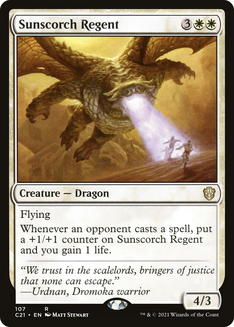 Régent flambesoleil — Commander 2021 — Magic: The Gathering