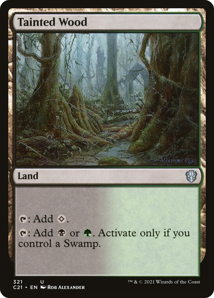 Tainted Wood — Commander 2021 — Magic: The Gathering