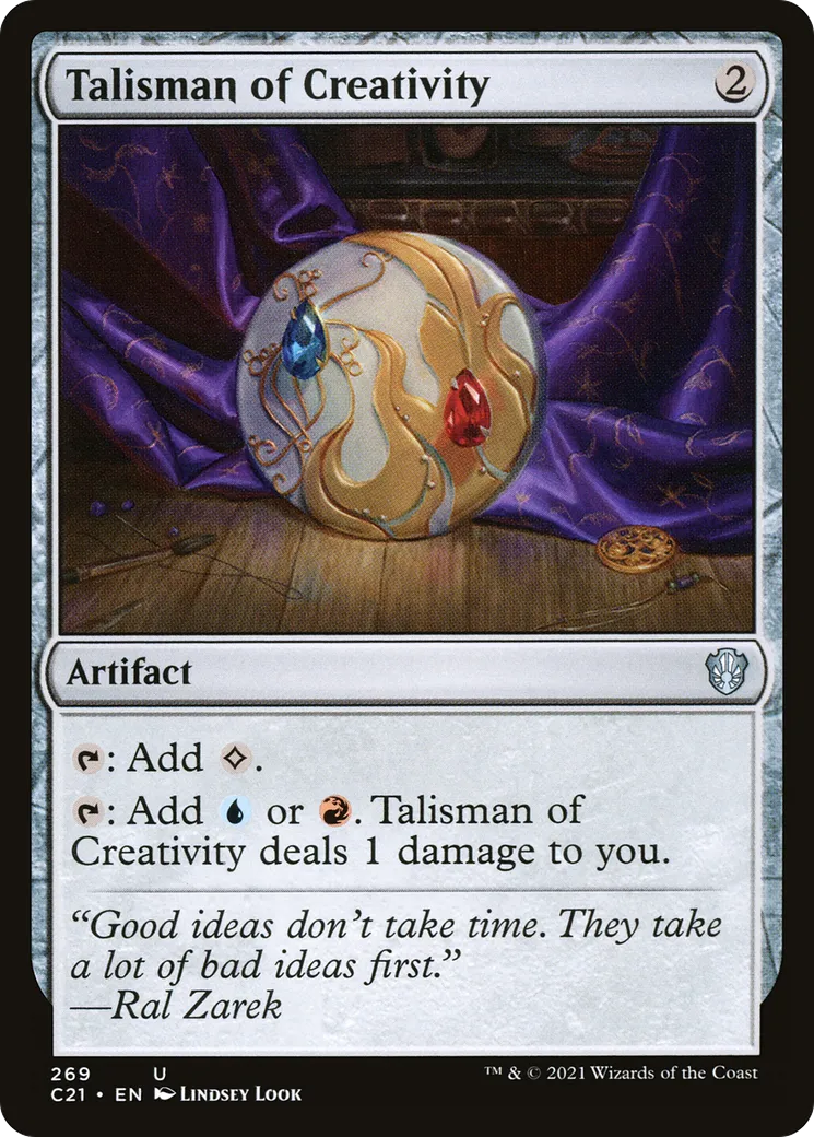 Talisman of Creativity — Commander 2021 — Magic: The Gathering