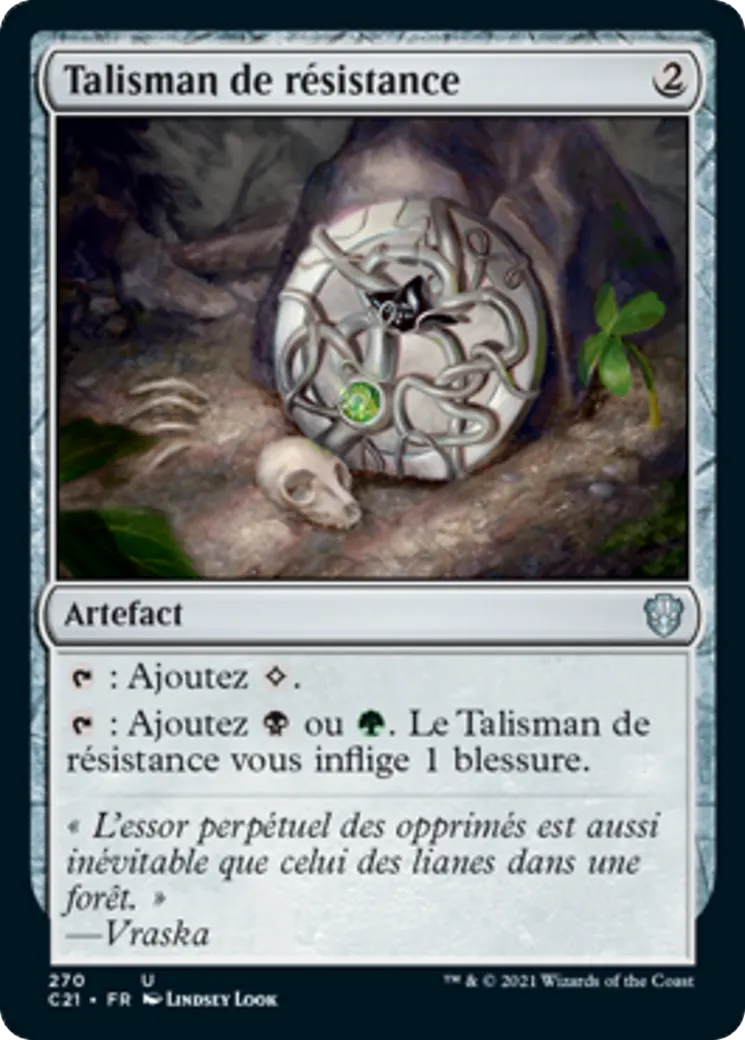 Talisman de résistance — Commander 2021 — Magic: The Gathering