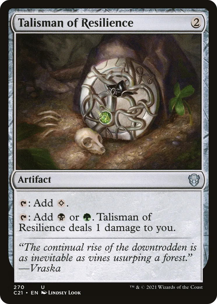Talisman of Resilience — Commander 2021 — Magic: The Gathering