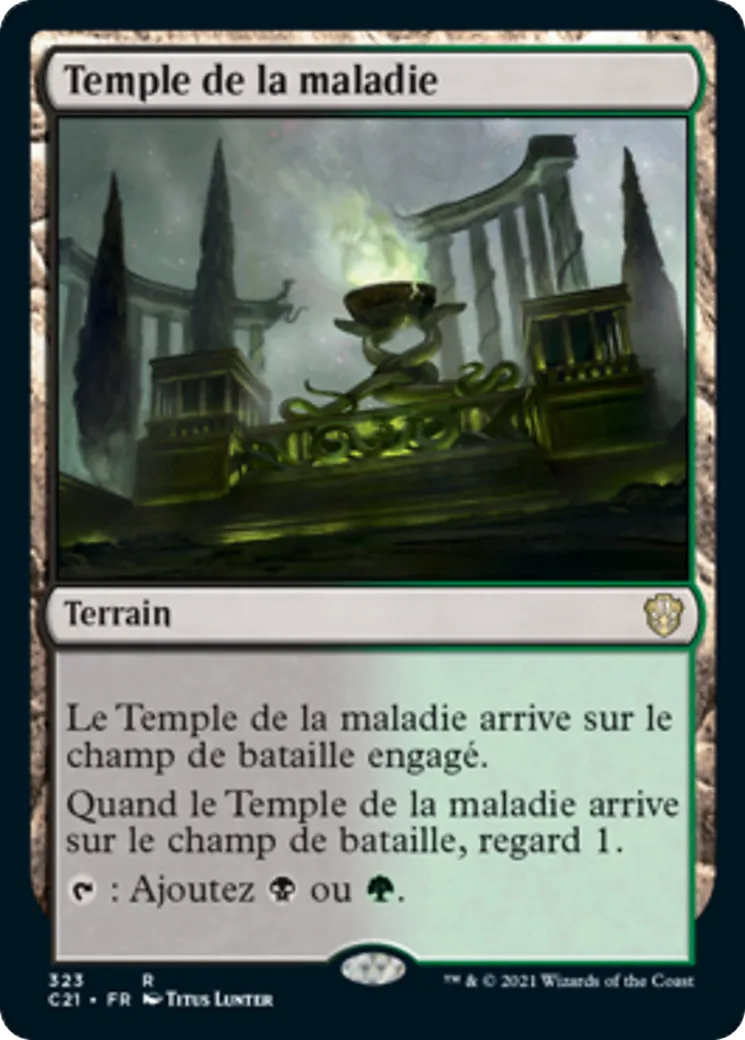 Temple de la maladie — Commander 2021 — Magic: The Gathering