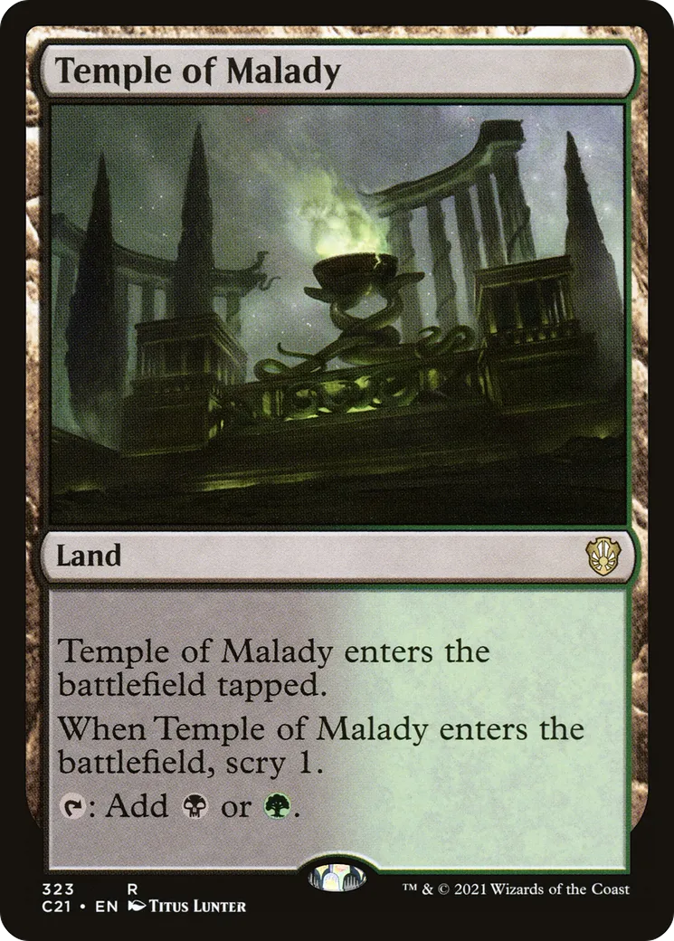 Temple de la maladie — Commander 2021 — Magic: The Gathering
