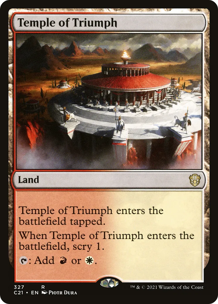 Temple of Triumph — Commander 2021 — Magic: The Gathering