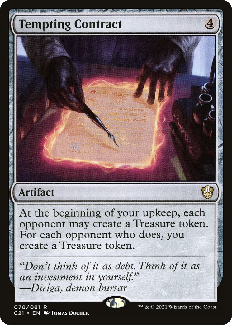Tempting Contract from Commander 2021 - Magic: The Gathering