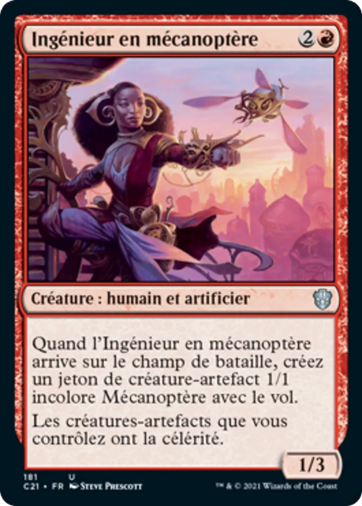 Ingénieur en mécanoptère — Commander 2021 — Magic: The Gathering