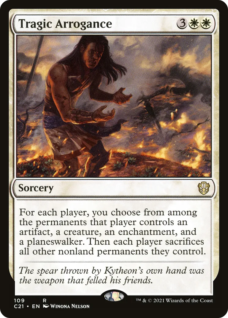Tragic Arrogance — Commander 2021 — Magic: The Gathering