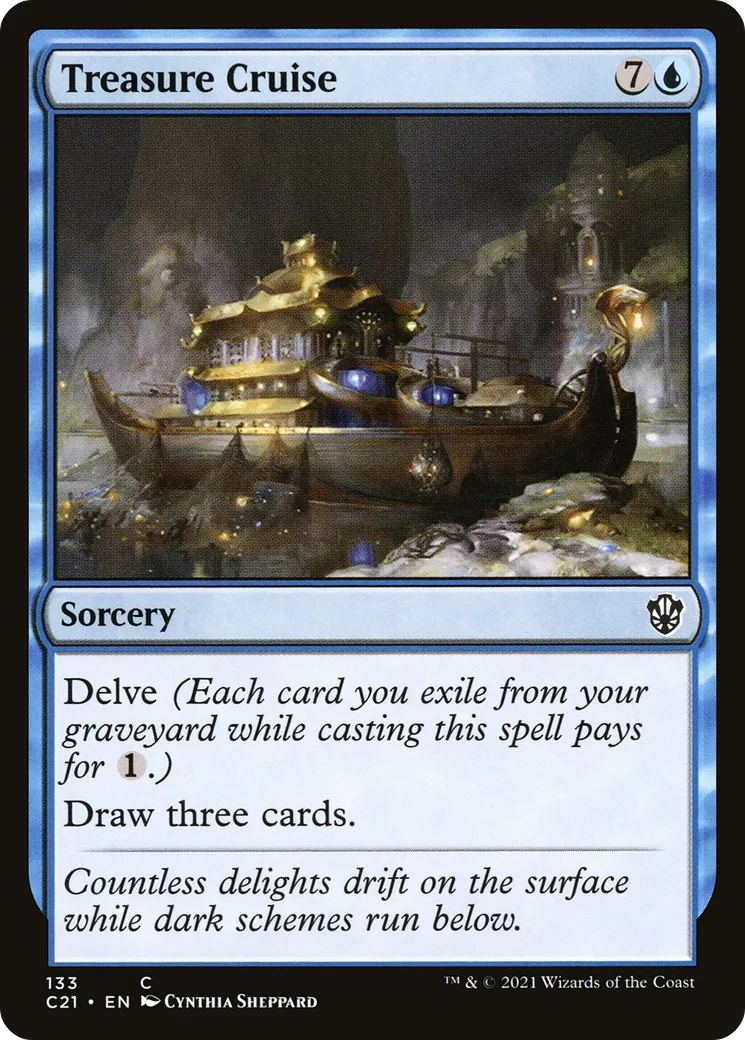Treasure Cruise — Commander 2021 — Magic: The Gathering