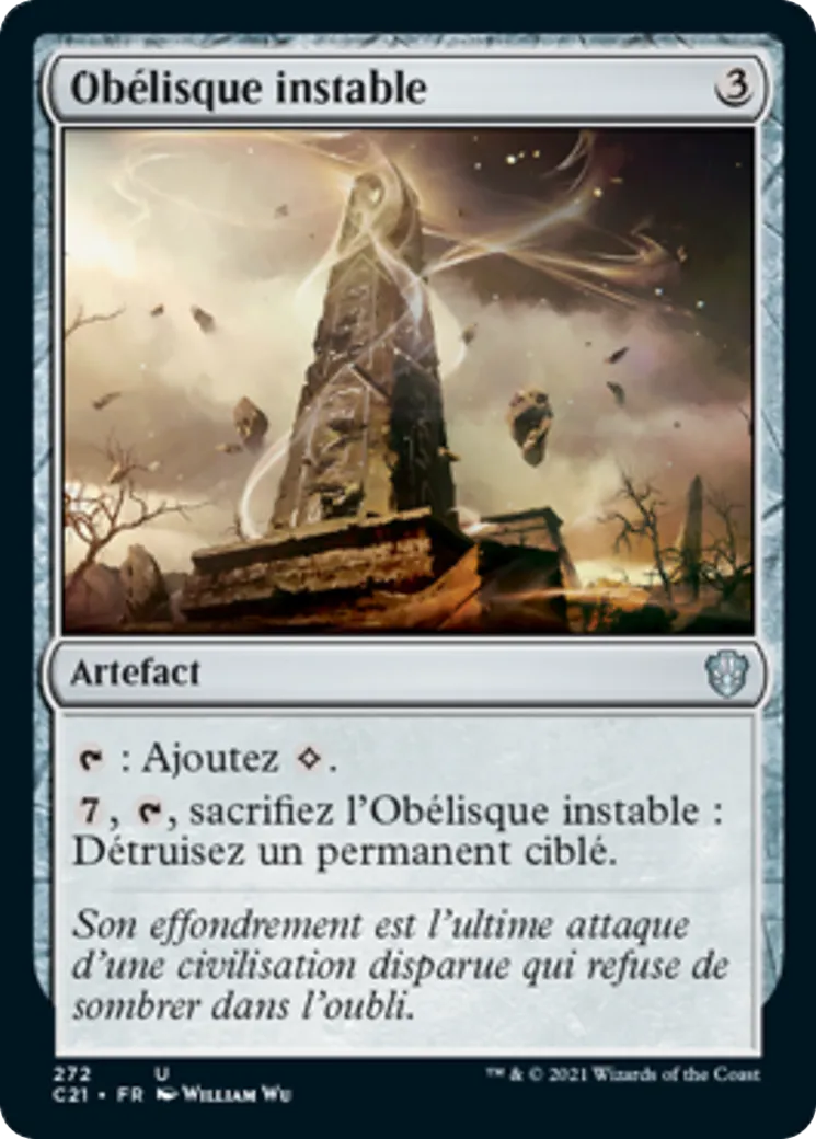 Obélisque instable — Commander 2021 — Magic: The Gathering