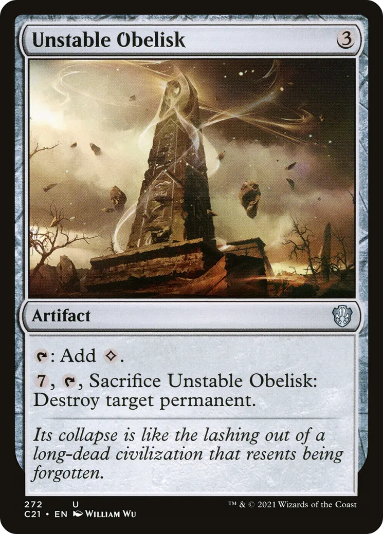 Obélisque instable — Commander 2021 — Magic: The Gathering