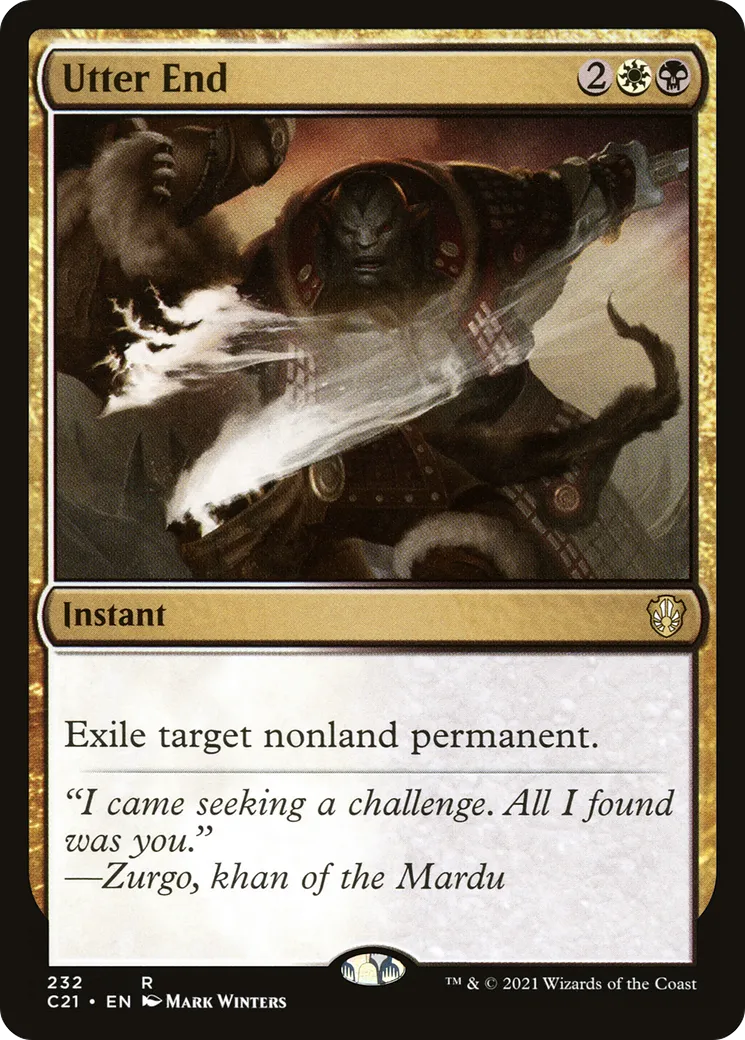 Utter End — Commander 2021 — Magic: The Gathering