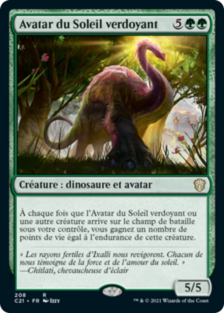 Avatar du Soleil verdoyant — Commander 2021 — Magic: The Gathering