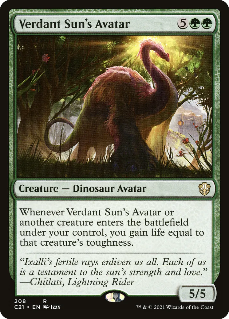 Verdant Sun's Avatar — Commander 2021 — Magic: The Gathering