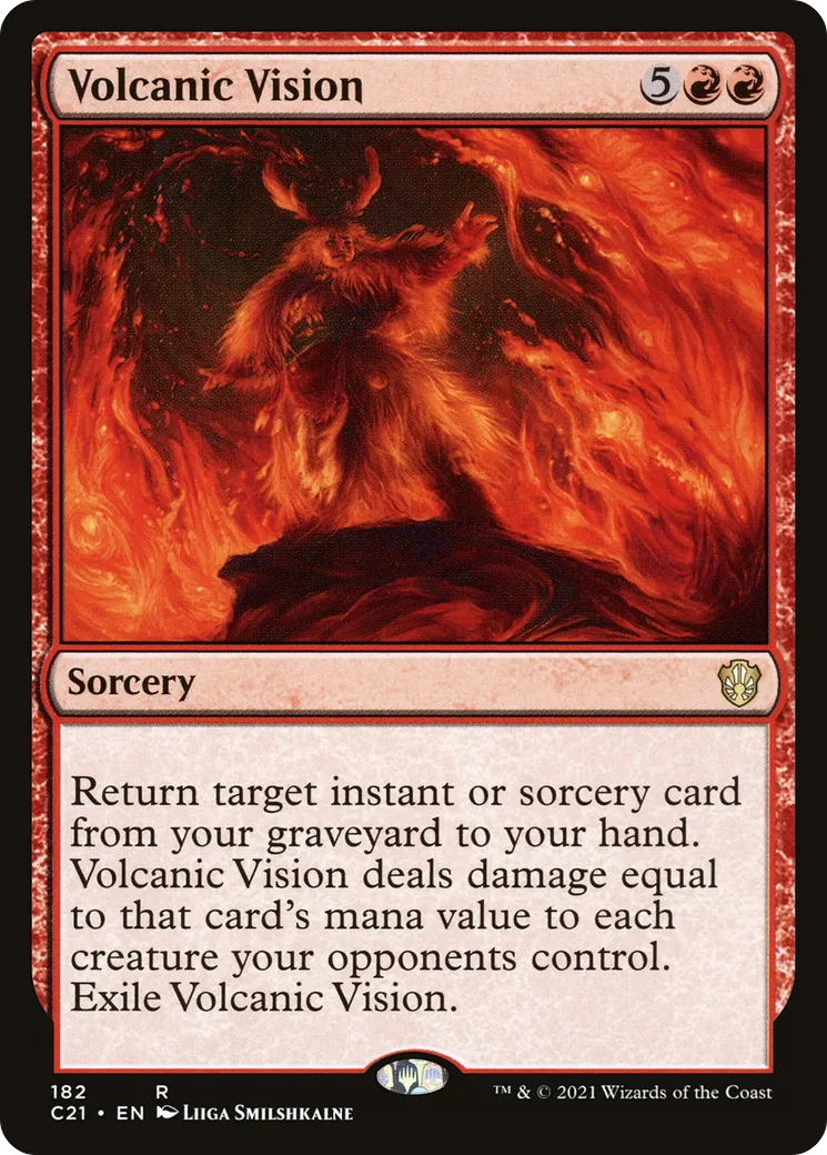 Volcanic Vision — Commander 2021 — Magic: The Gathering