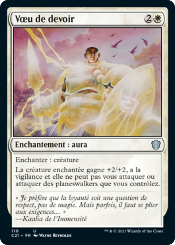 Vœu de devoir — Commander 2021 — Magic: The Gathering
