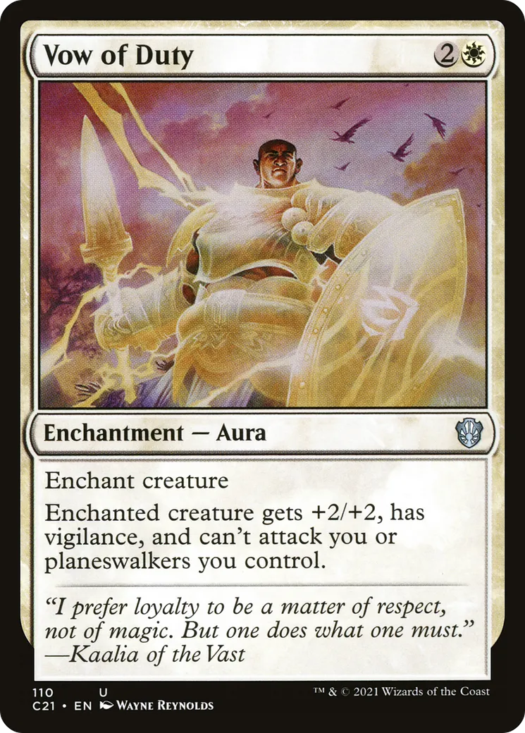 Vow of Duty — Commander 2021 — Magic: The Gathering