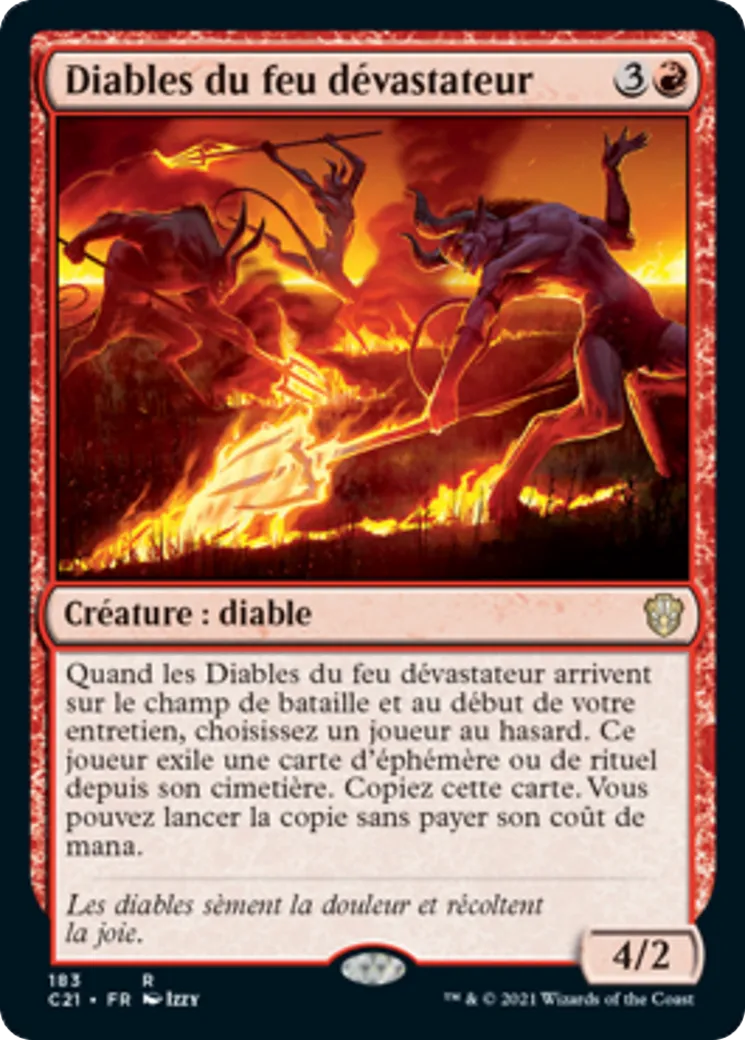 Diables du feu dévastateur — Commander 2021 — Magic: The Gathering