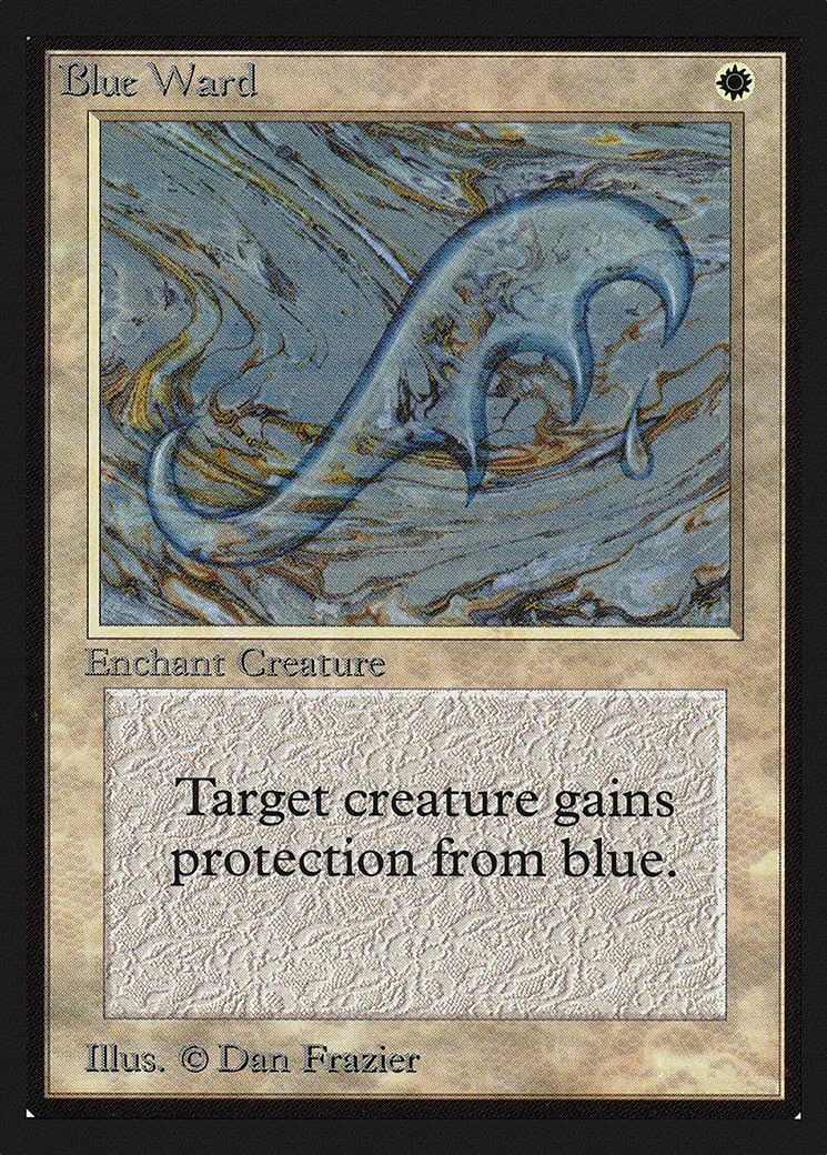 Blue Ward from Collectors' Edition - Magic: The Gathering