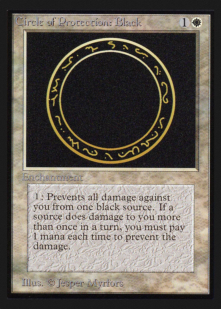 Circle of Protection: Black — Collectors' Edition — Magic: The Gathering