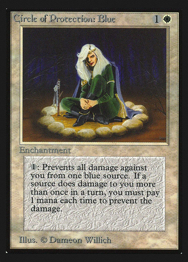 Circle of Protection: Blue — Collectors' Edition — Magic: The Gathering