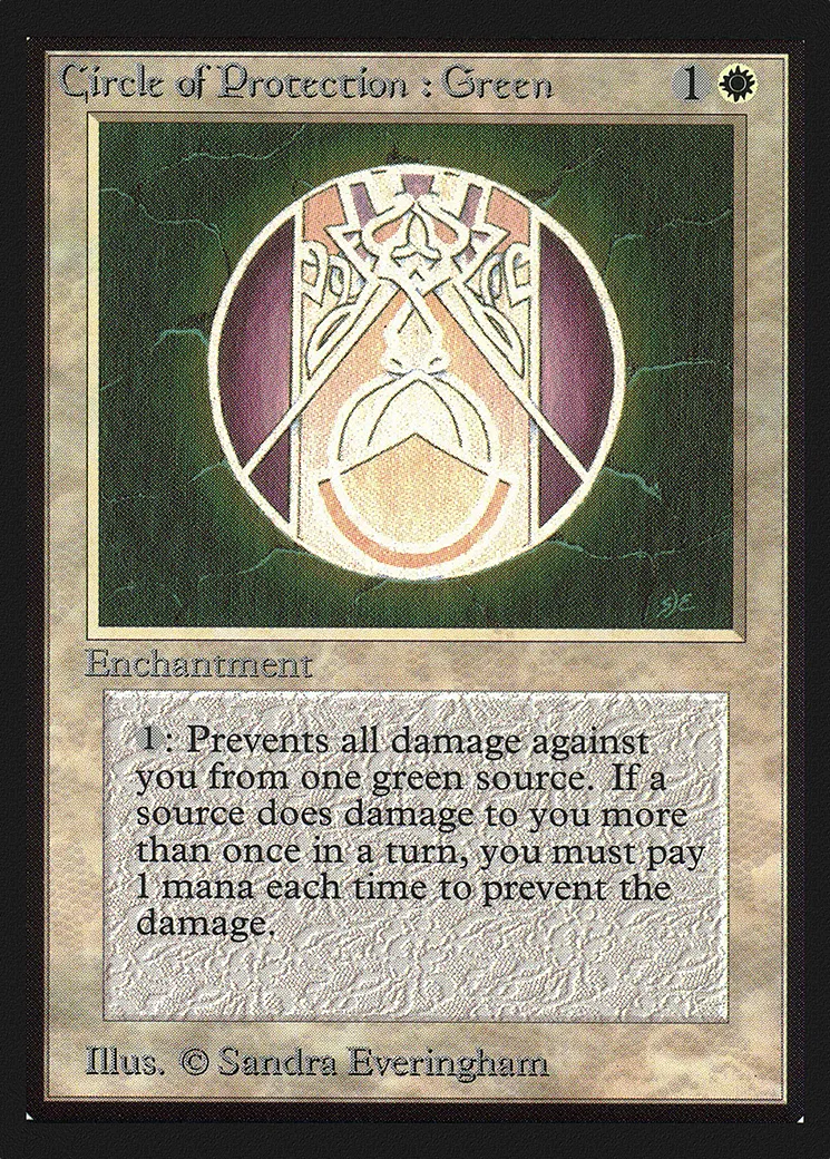Circle of Protection: Green — Collectors' Edition — Magic: The Gathering