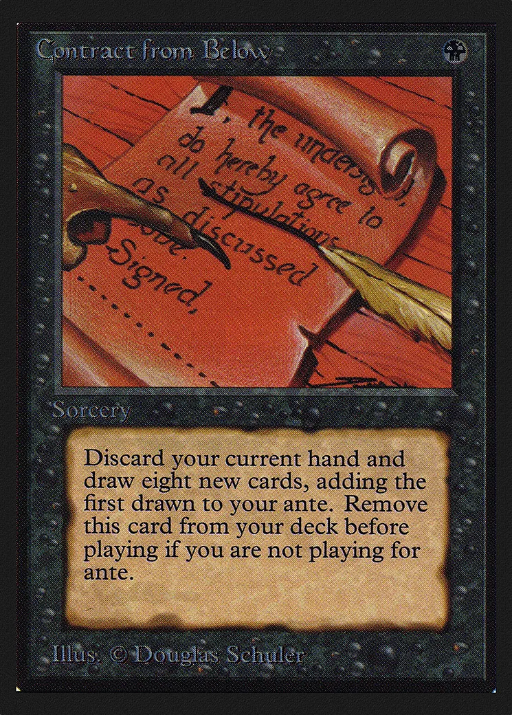 Contract from Below — Collectors' Edition — Magic: The Gathering