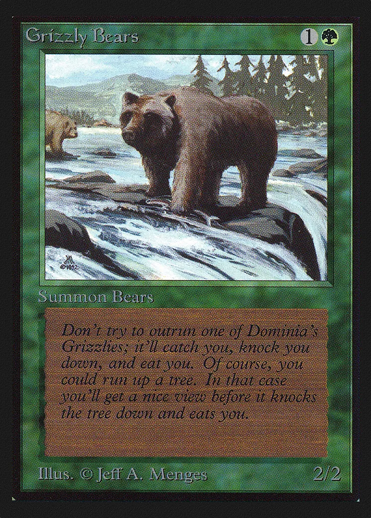 Grizzly Bears — Collectors' Edition — Magic: The Gathering