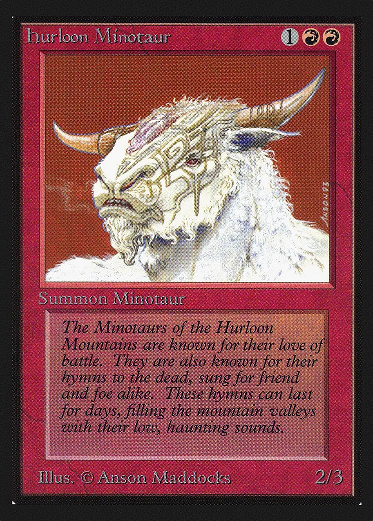 Minotaure de l'Hurloon — Collectors' Edition — Magic: The Gathering