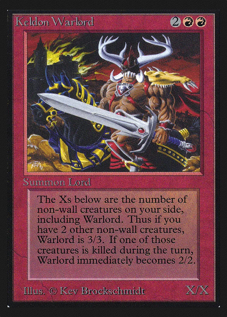 Keldon Warlord — Collectors' Edition — Magic: The Gathering