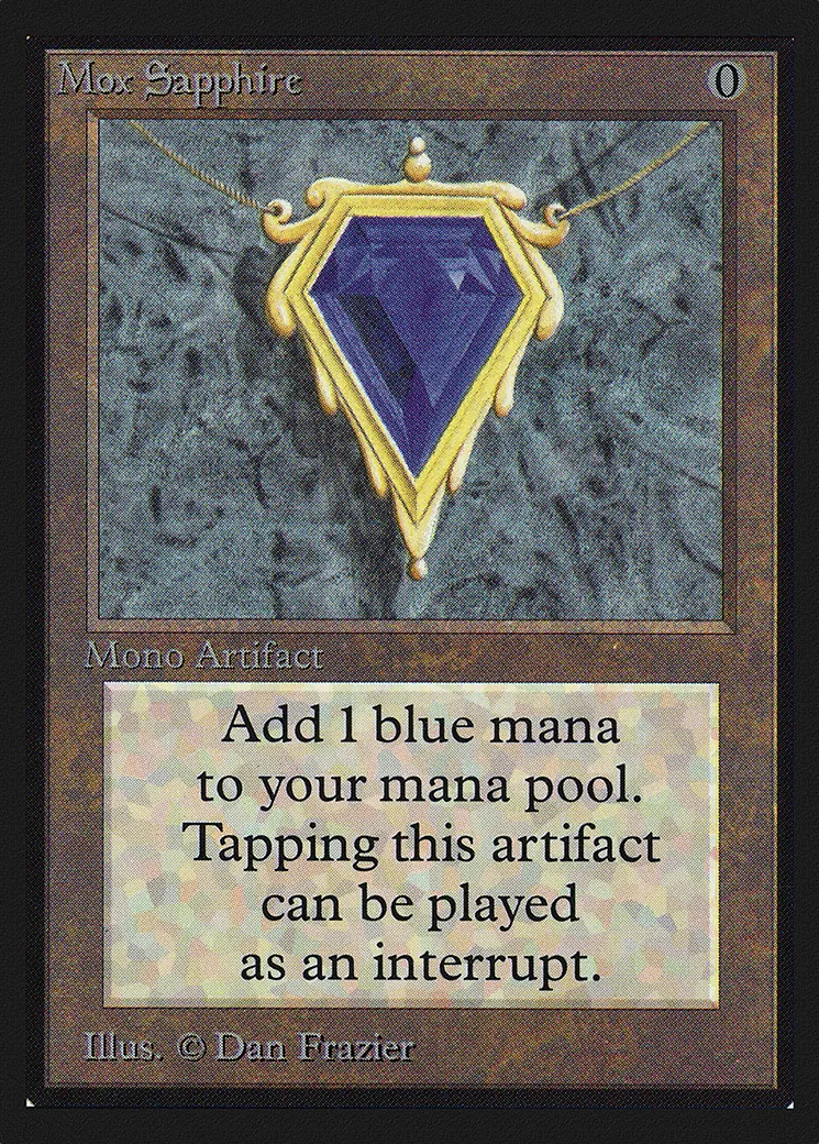 Mox Sapphire — Collectors' Edition — Magic: The Gathering