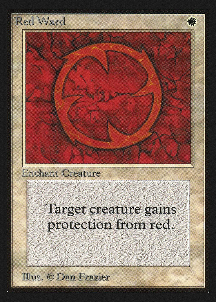 Red Ward from Collectors' Edition - Magic: The Gathering
