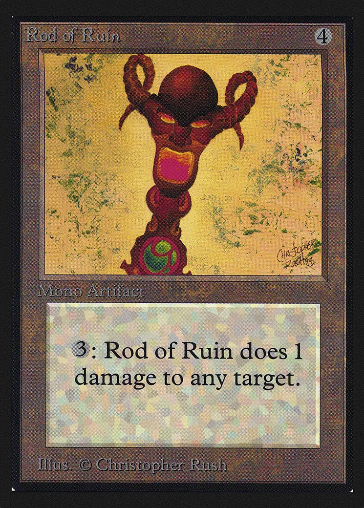 Rod of Ruin — Collectors' Edition — Magic: The Gathering