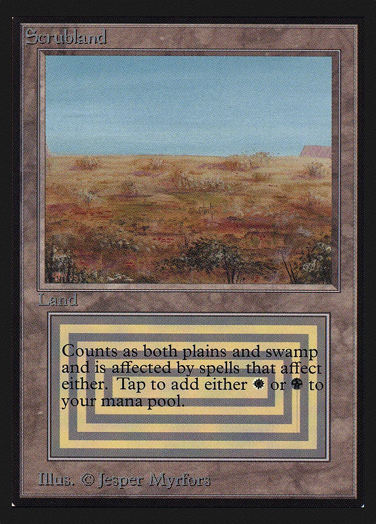 Scrubland — Collectors' Edition — Magic: The Gathering