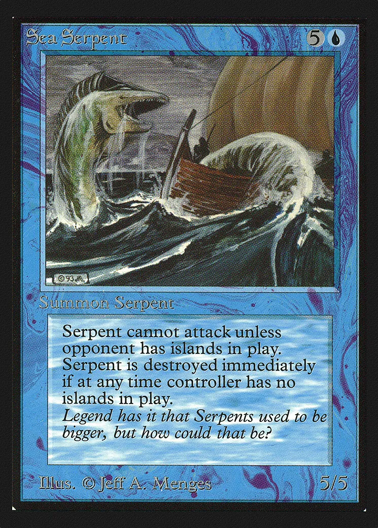 Sea Serpent from Collectors' Edition - Magic: The Gathering