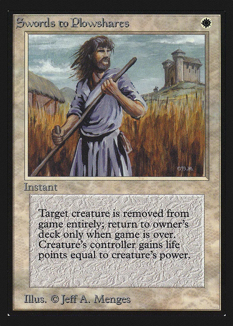 Swords to Plowshares — Collectors' Edition — Magic: The Gathering