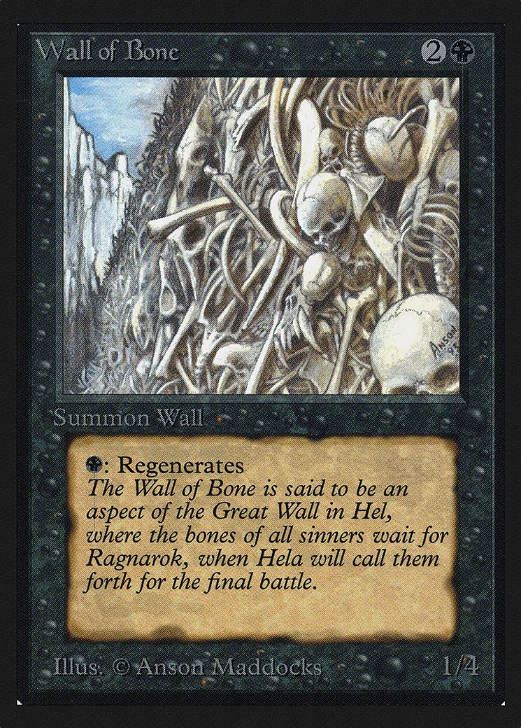 Mur d'ossements — Collectors' Edition — Magic: The Gathering