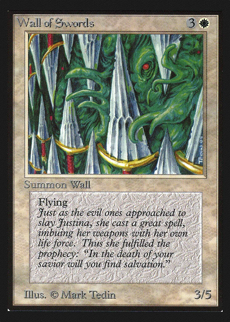 Wall of Swords — Collectors' Edition — Magic: The Gathering
