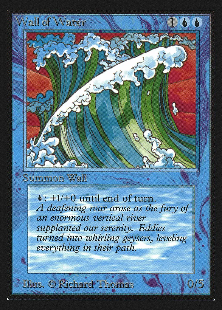 Wall of Water — Collectors' Edition — Magic: The Gathering