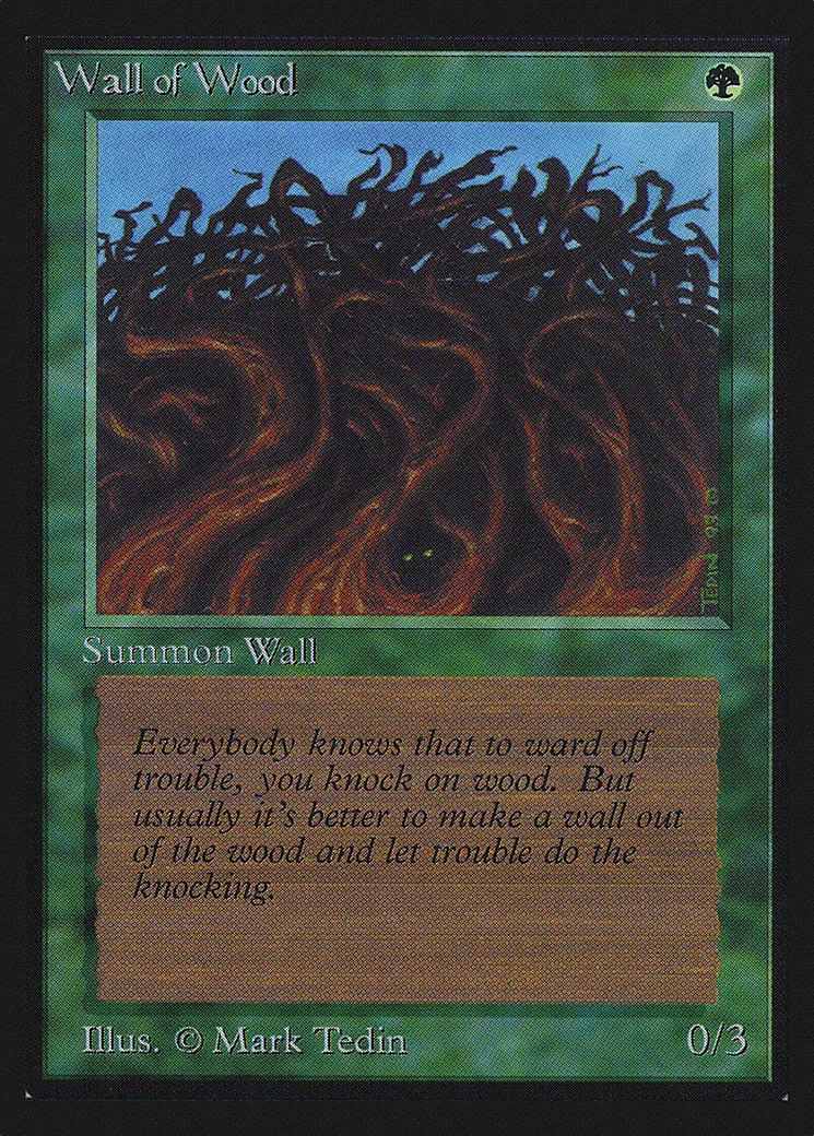 Wall of Wood — Collectors' Edition — Magic: The Gathering