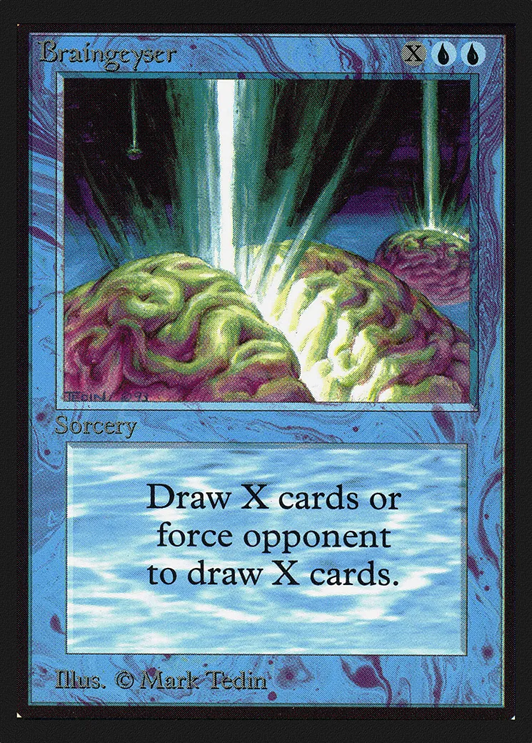 Geyser cérébral — Intl. Collectors' Edition — Magic: The Gathering