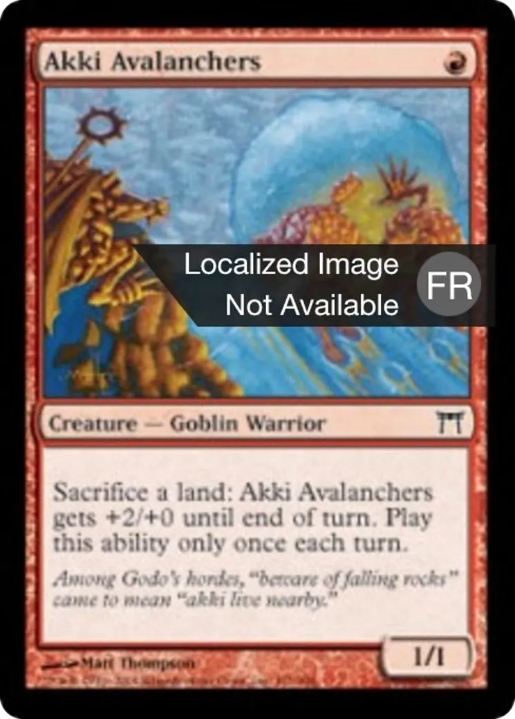 Avalancheurs akki — Champions of Kamigawa — Magic: The Gathering