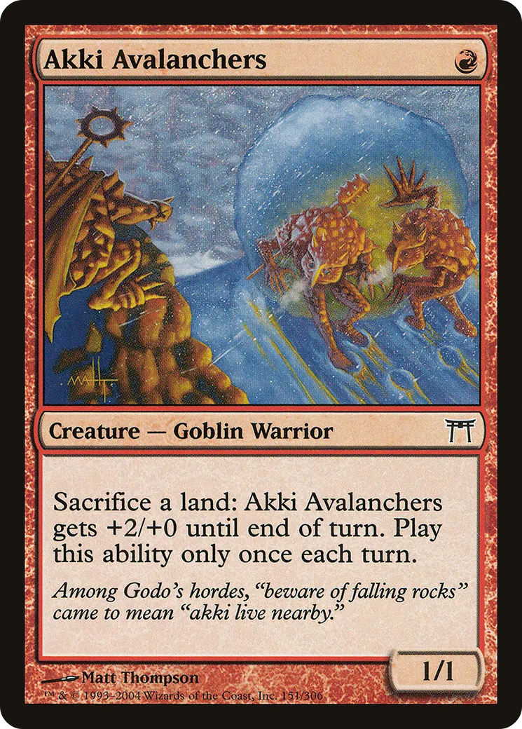 Akki Avalanchers — Champions of Kamigawa — Magic: The Gathering