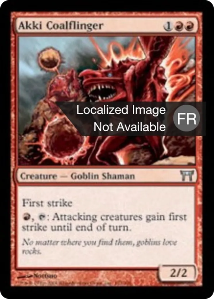 Akki lance-charbon from Champions of Kamigawa - Magic: The Gathering