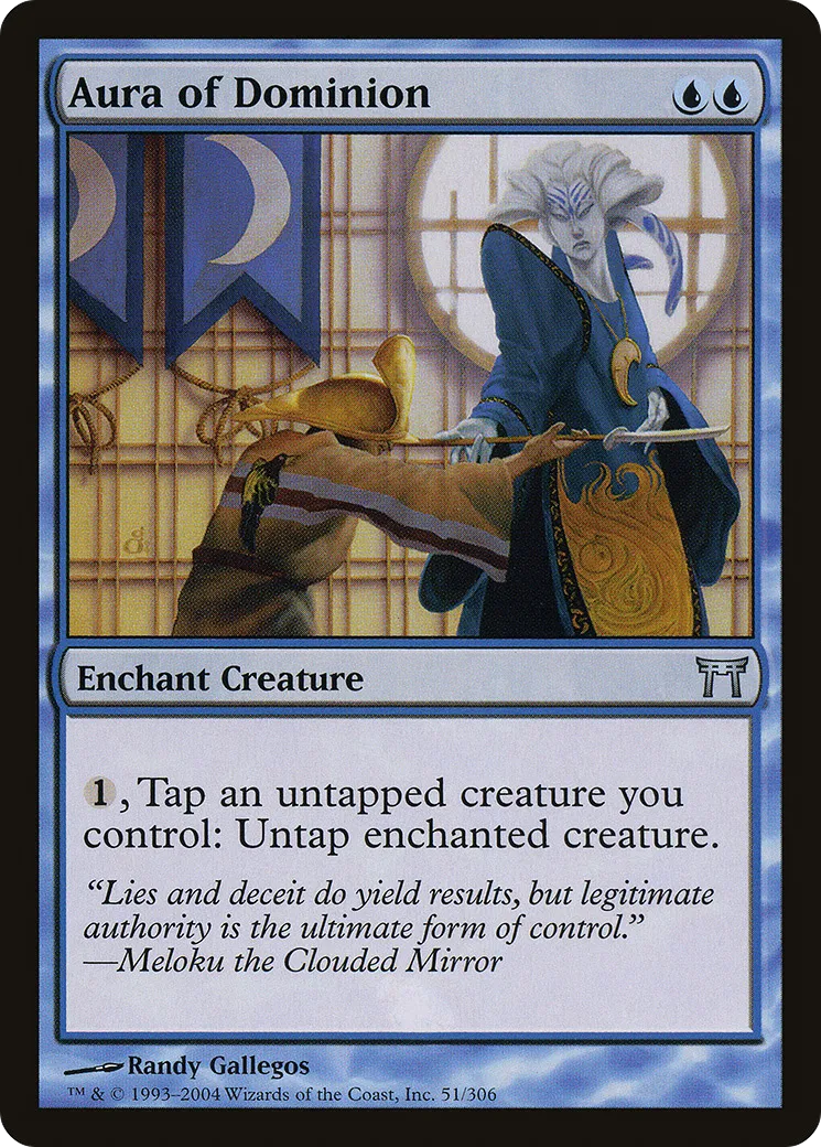 Aura of Dominion — Champions of Kamigawa — Magic: The Gathering