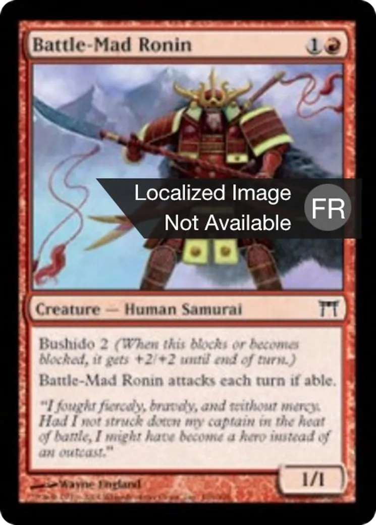 Ronin enragé par la bataille — Champions of Kamigawa — Magic: The Gathering