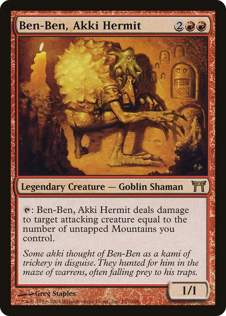 Ben-Ben, ermite akki — Champions of Kamigawa — Magic: The Gathering