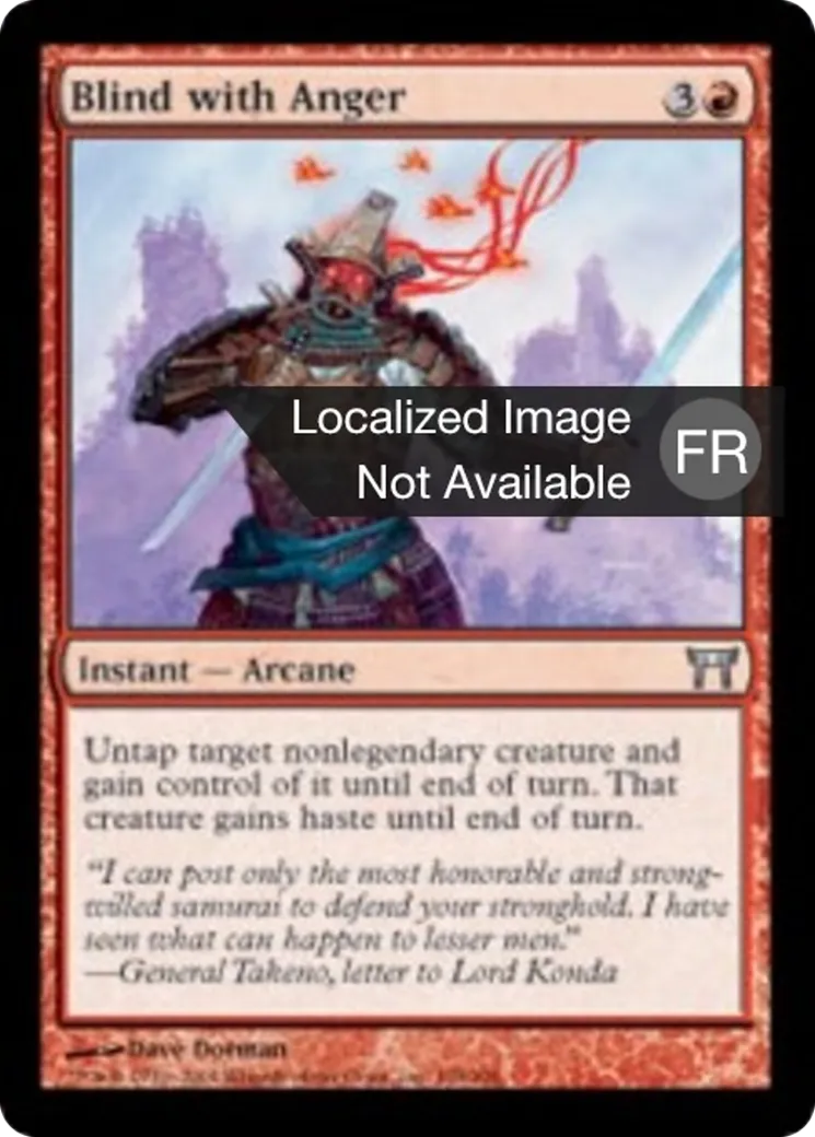 Aveuglé par la colère — Champions of Kamigawa — Magic: The Gathering
