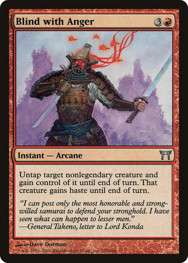 Blind with Anger — Champions of Kamigawa — Magic: The Gathering