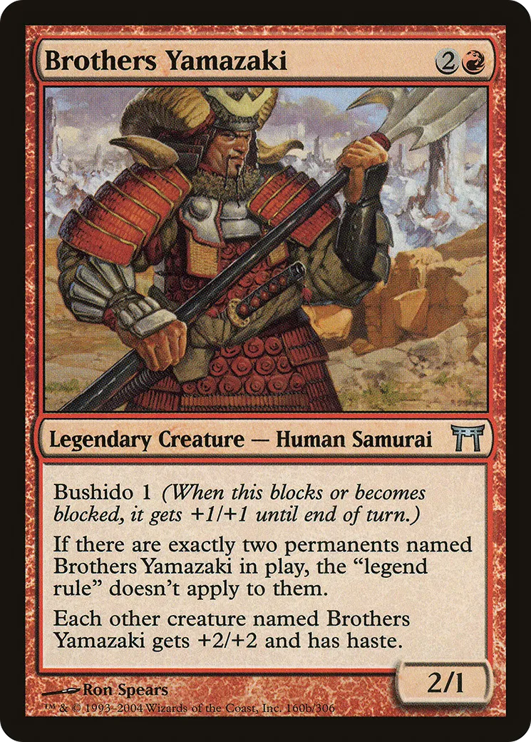 Brothers Yamazaki from Champions of Kamigawa - Magic: The Gathering