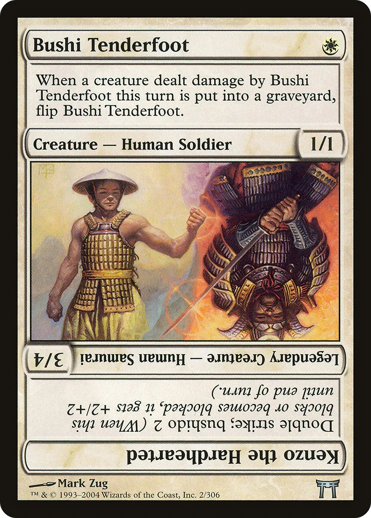 Bushi Tenderfoot // Kenzo the Hardhearted — Champions of Kamigawa — Magic: The Gathering